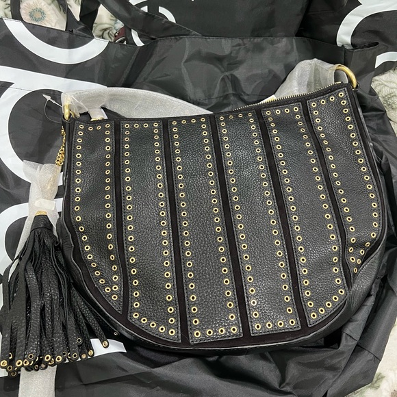 Black Studded Women's Bag - Picture 1 of 3